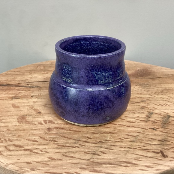 🔵 Beautiful Handmade Ceramic Piece in Deep Blue Colors by “LR” - Many Uses - Picture 2 of 11